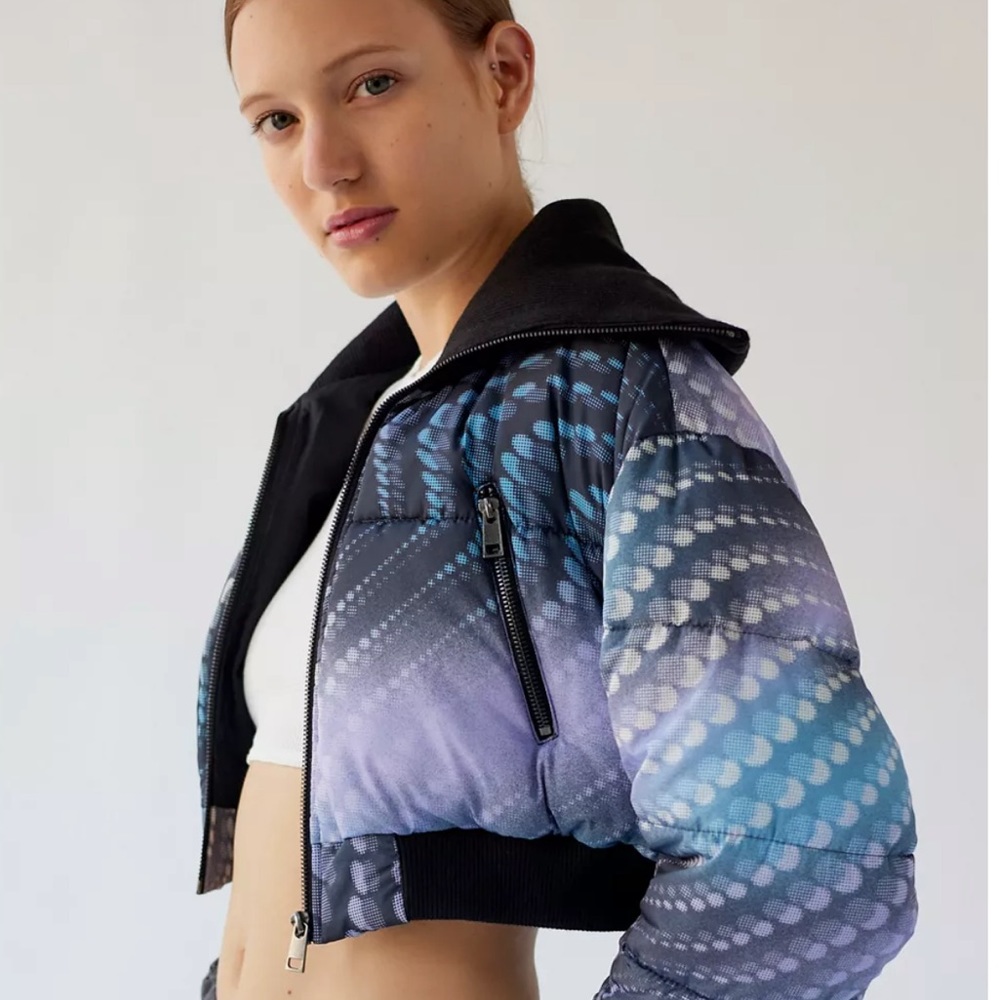 Urban Outfitters Cropped Puffer Jacket